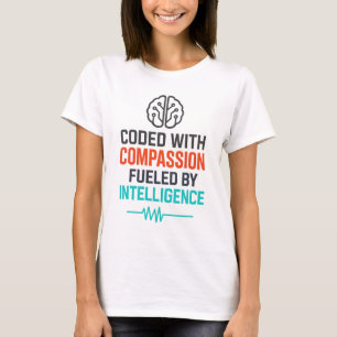 AI-Slogan - Codiert mit Mitgefühl T-Shirt