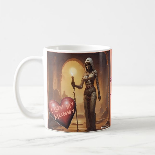 AI sprach oder Leckerei I Luv meine Mama-Tasse Kaffeetasse (Links)