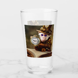 AI Steampunk Affe sci fi Glass Cup Glas