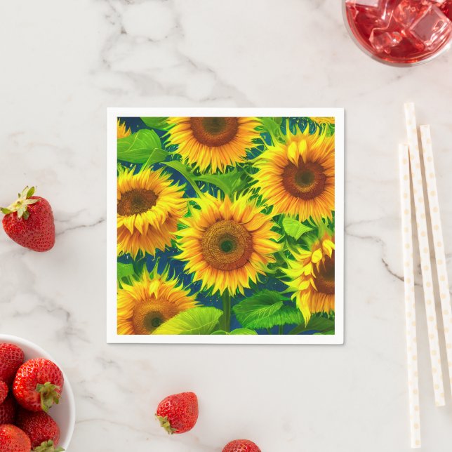 Ai Sunflowers Serviette (Beispiel)