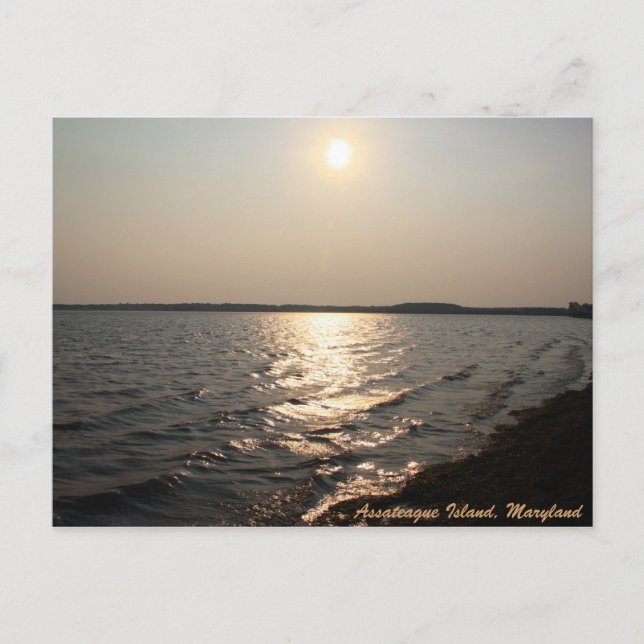 AI Sunset Postcard Postkarte (Vorderseite)