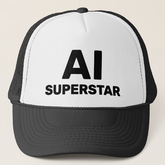 AI Superstar™ Trucker-Mütze Truckerkappe (Vorderseite)