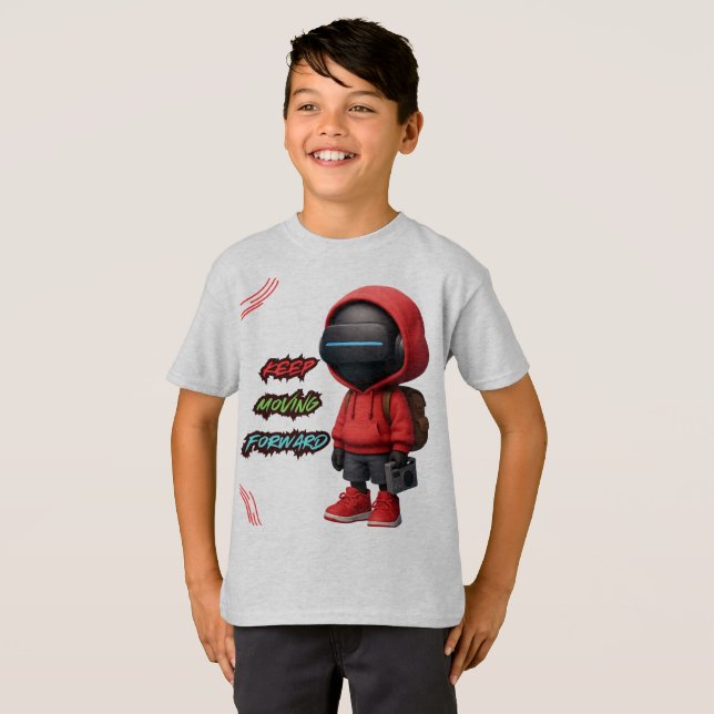 ai T - Shirt futuristische Technologie Roboter Des (Vorne ganz)