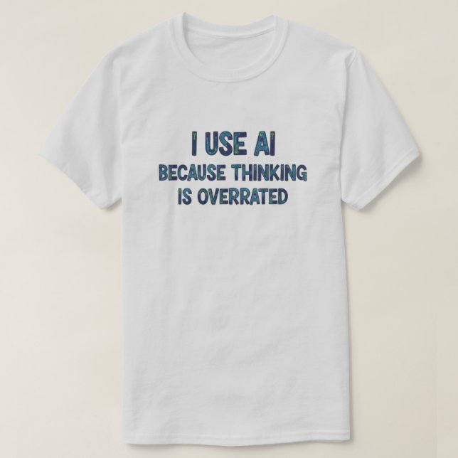 AI Text Unisex T-Shirt (Design vorne)