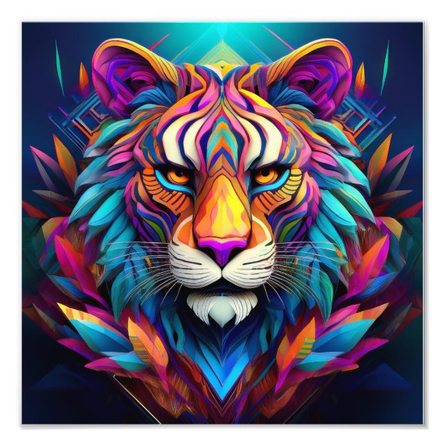 AI Tiger Fotodruck (Vorne)