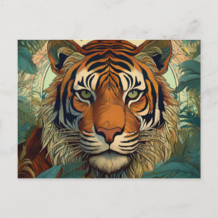 AI Tiger Postkarte