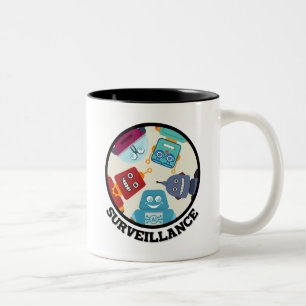 AI-Überwachung Zweifarbige Tasse