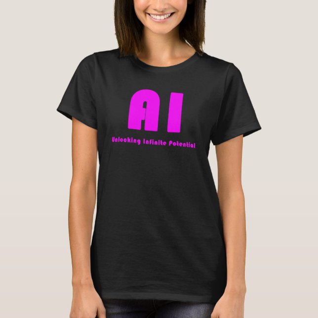 AI Unlocking Infinite Potenzial_7 T-Shirt (Vorderseite)
