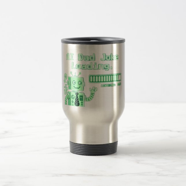 AI-Vater-Witz-Tasse Tech-Vater-Kaffeetasse Reisebecher (Mittel)