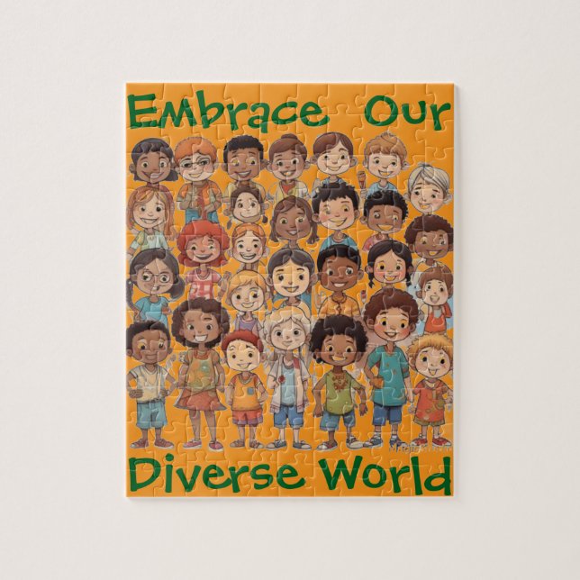 AI verkörpert unser Diverse World Rätsel Puzzle (Vertikal)