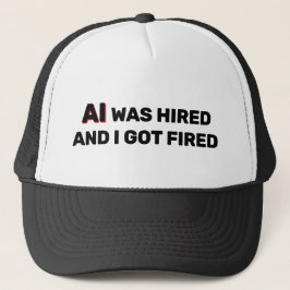 AI Was Hired And I Got Fired™ Trucker Hat Truckerkappe