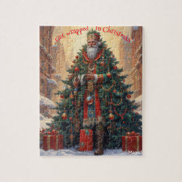 AI wird im Weihnachtspuzzle wackelt Puzzle