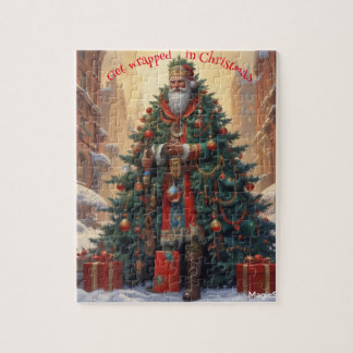 AI wird im Weihnachtspuzzle wackelt Puzzle