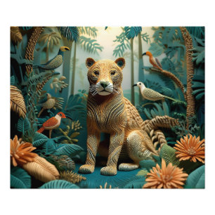 AI Yarn Jungle Fotodruck