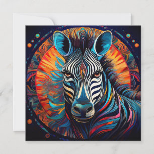 AI Zebra Feiertagskarte