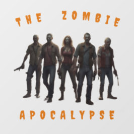 AI Zombie Apokalypse Window Clying Decal Fensteraufkleber