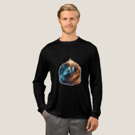 AI-Zukunft – Tech-Evolution vs. Kollaps-Logo Tri-Blend Shirt