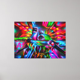 Aichmophobie: Vivid Surreal Art Leinwanddruck