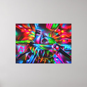 Aichmophobie: Vivid Surreal Art Leinwanddruck