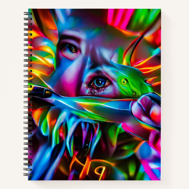 Aichmophobie: Vivid Surreal Art Notizbuch (Vorderseite)