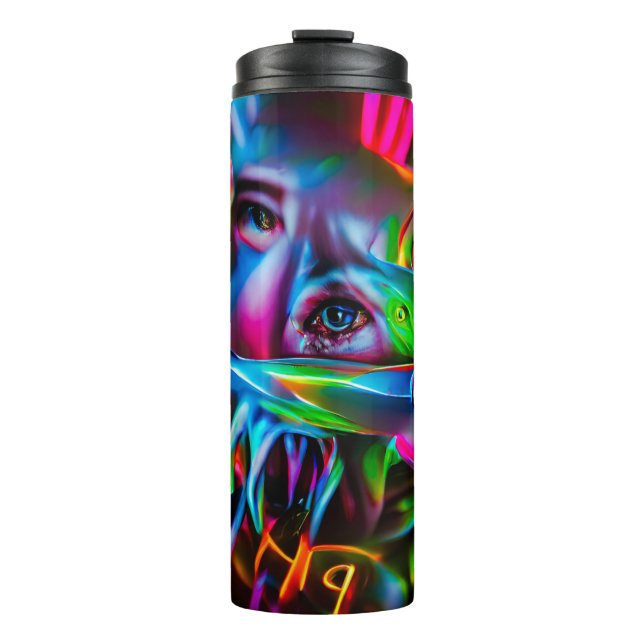 Aichmophobie: Vivid Surreal Art Thermosbecher (Vorderseite)