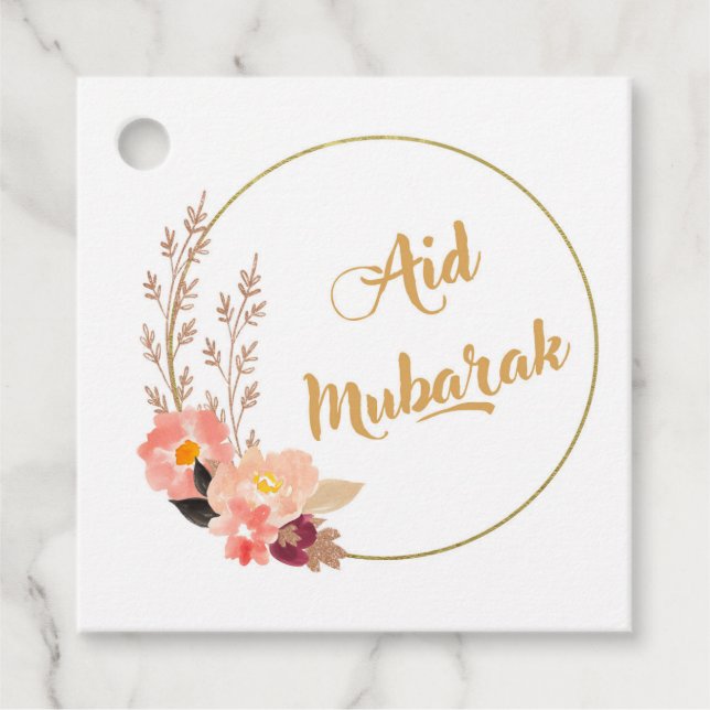 Aid Mubarak Geschenkanhänger (Vorderseite)