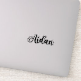 Aidan Name - Handgeschriebene Kalligrafie Aufkleber