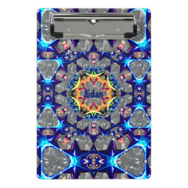 AIDAN ~ TRIPPY 3D Muster Personalisiert Mini Klemmbrett