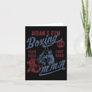 Aidan's Gymnastik Boxing Mixed Martial Arts Retro  Karte