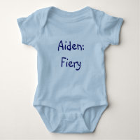 Aiden Baby Name Bedeutung Bodysuit