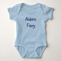 Aiden Baby Name Bedeutung Bodysuit