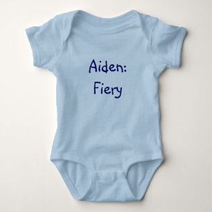 Aiden Baby Name Bedeutung Bodysuit Strampler