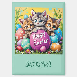 AIDEN ~ EASTER KITTENS Easter Eggs~ Magnet