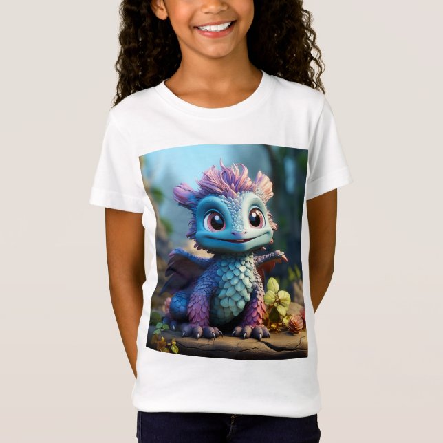 Aiden, ein Whimsikischer Drache T-Shirt (Vorderseite)