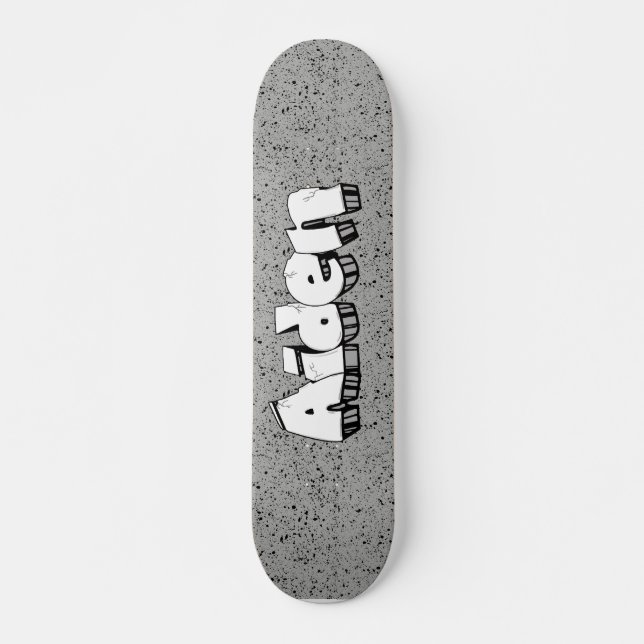 Aiden Graffiti Custom Personalisiert Cool Skateboa Skateboard (Vorne)