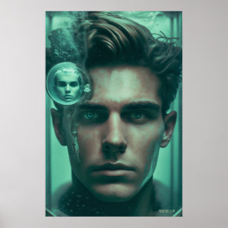 Aiden (mit Zeichnend Motherboard-Logo) Poster