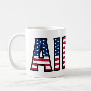 Aiden Name Vorname USA styled Tasse Kaffeetasse