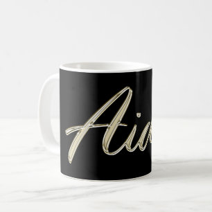 Aiden Name whitegold Tasse Teetasse Kaffeetasse