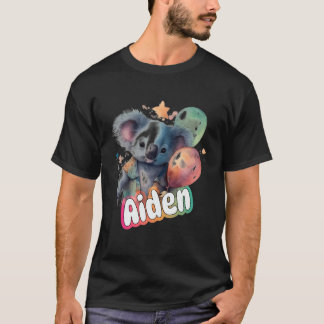 Aiden - Niedlicher Name mit Niedlichem Koala T-Shirt
