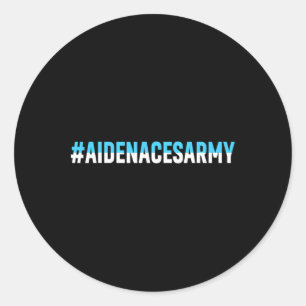 Aidenacesarmy Kampf gegen Krebs Leukämie Aiden’ Runder Aufkleber