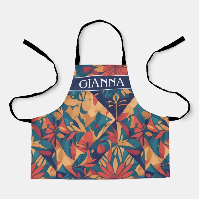 Aidi Mosaic Personalisiertes Muster Schürze (Vorderseite)