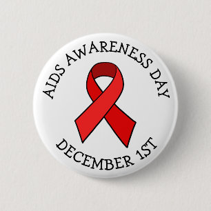 Aids AWARENESS DAY DEZEMBER 1. BUTTON