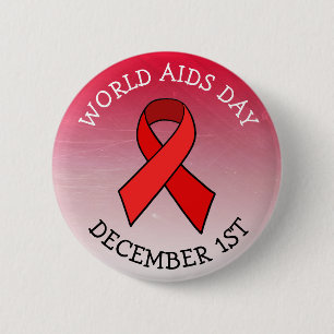 Aids AWARENESS DAY DEZEMBER 1. BUTTON