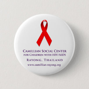 AIDS Band (Knopf) Button