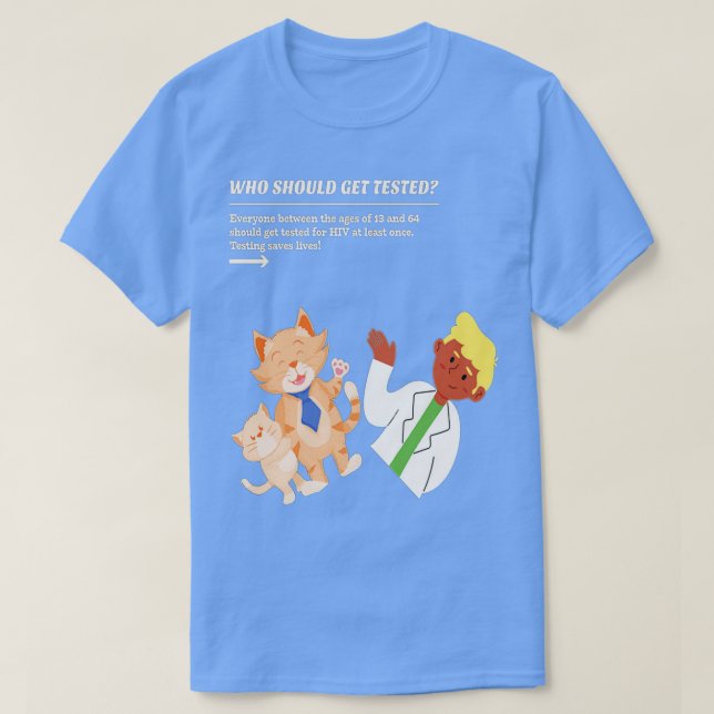 Aids-Bewusstsein am Weltaidtag  T-Shirt (Design vorne)