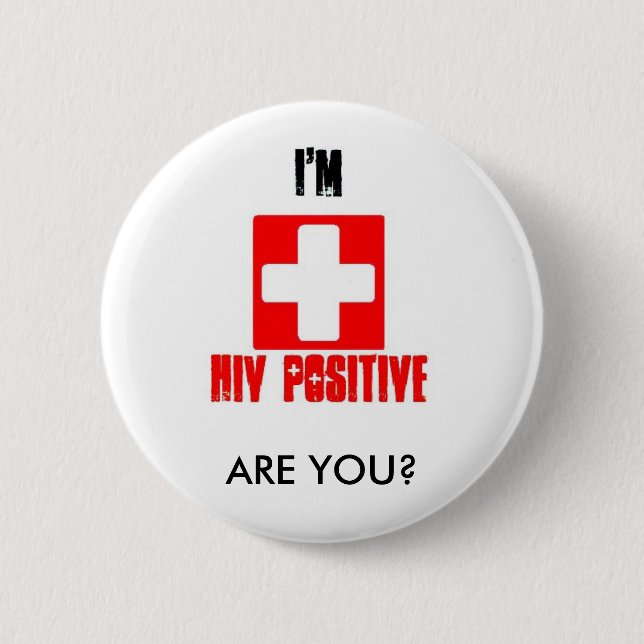 AIDS Bewusstseins-nationaler Tag von Button (Vorderseite)