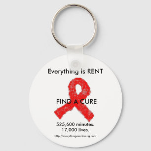 AIDS Bewusstseins-Schlüsselanhänger Schlüsselanhänger