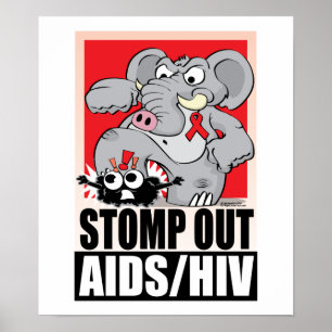 Aids/HIV ausschalten Poster
