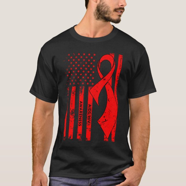 Aids/HIV-Bewusstsein T-Shirt (Vorderseite)