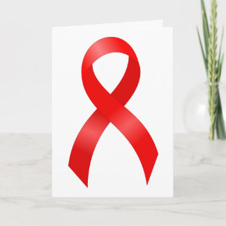 AIDS & HIV | Herzerkrankungen & Schlaganfall - Rot Dankeskarte